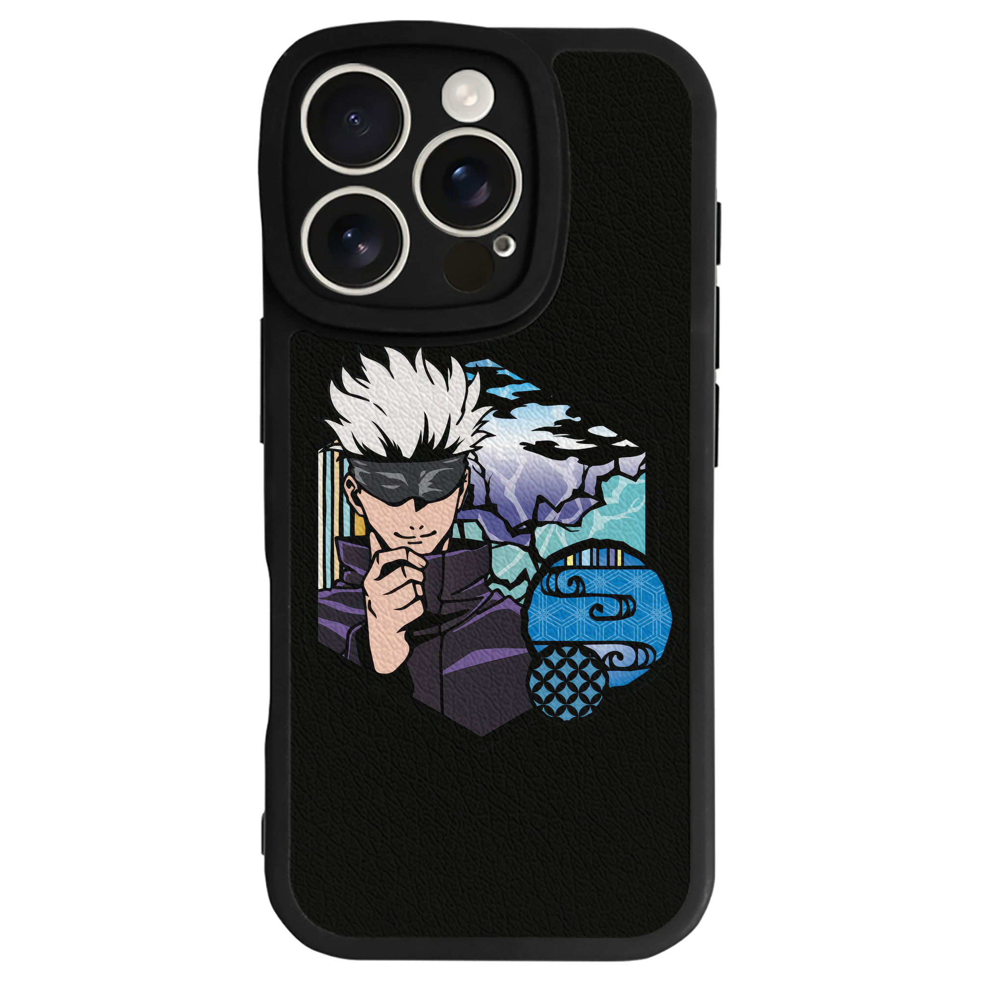 （画像用） 呪術廻戦 Jujutsu Kaisen 【iPhone 16シリーズ対応】シリコンスマホケース（レザー調） 材質：シリコン